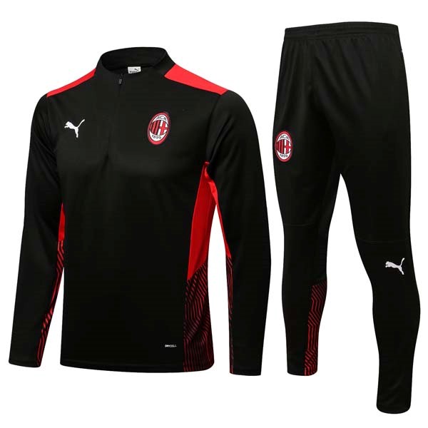 Sweatshirts AC Milan 2022 Schwarz Rote Günstige Fußballtrikots